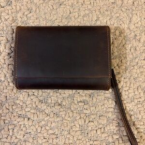 Contacts Full Grain Leather Travel Pipe Tobacco Pouch